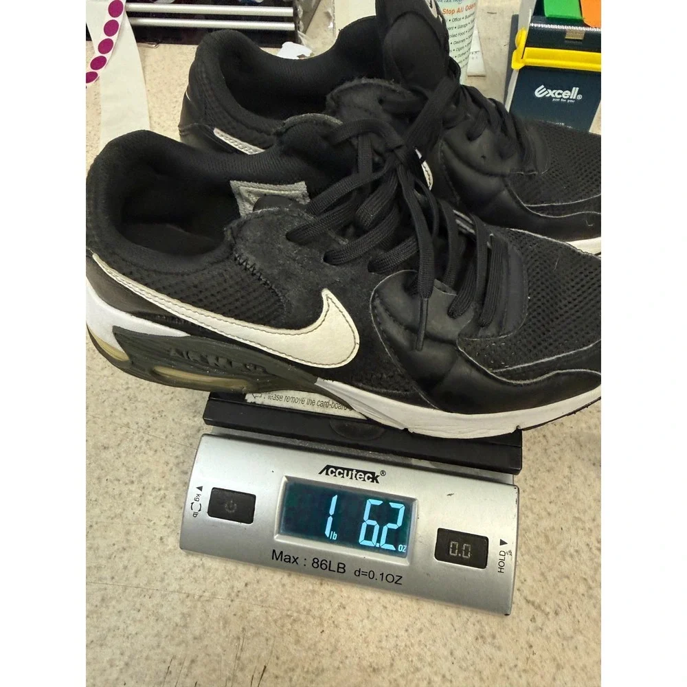 Nike Air Max Black White Mesh Running Sneakers Lace Up Women's Size 8 CD5432-003